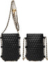 myfriday Mini Quilted Crossbody Purse for Women, Soft Small Summer Shoulder Purse and Handbag with Adjustable Chain Strap...