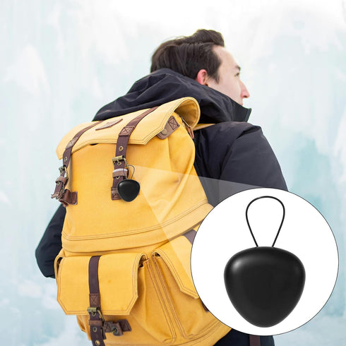 2pcs Ear Plug Carrying Cases, Small Earplug Storage Case Black Triangular Earbud Case Holder with Lanyard Mini Portable Case for Travel Business O...