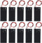 10Pcs 9V Battery Holder, 9 Volt Battery Holder with Switch, 9v Battery Case Connector Wire Spring Clip DIY Plastic Cell Batteries Container Power ...