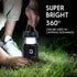 2024 Upgrade Solar Powered Camping Lantern with Fan - Stay cool and well-lit during outdoor adventures with This versatile lantern featuring a bui...
