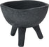 Creative Co-Op Boho Terracotta Footed Planter, Matte Black...