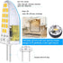 G8 LED Bulb, 20W Equivalent G8 Light Bulb, 2W 120V G8 Bi Pin Base, Dimmable, Daylight White 5000K, 10Packs...
