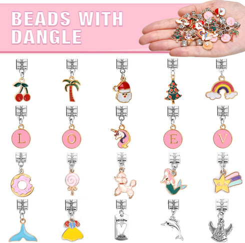 Bracelet Making Kit for Girls, Arts and Crafts for Kids Girls Ages 8-12, Girls Toys Age 8-10, Gifts for 10-12 Year Old Girls, 9 Year Old Girl Gift...