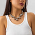 Exaggerated Punk Big Ball Necklaces for Women - Creative Irregular Gold/Silver Ball & Pearl Beads Choker, Party Bar Daily Wear Accessories Gifts...