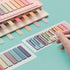 ELII 2400Pcs Sticky Tabs for Annotating Books,Morandi Book Tabs for Binders,Page Markers Clear Sticky Notes, Writable and Repositionable Book Flag...