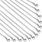 12 Pack Necklace Chains 20 Inches Stainless Steel Snake Chain Necklace with Lobster Clasps for DIY Jewelry Making, 1.2 mm...