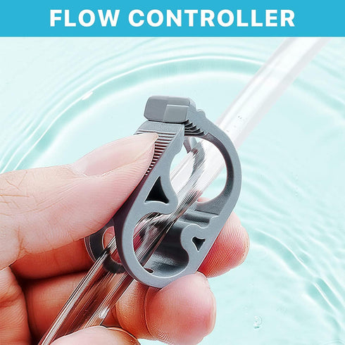 Petzlifeworld Fish Tank Cleaner and Aquarium Water Changer Siphon with a Thinner Water Tubing. Perfect for Cleaning Small Fish Tanks, Gravel Vacuu...
