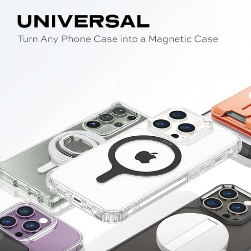 Statik SnapLoop Phone Magnets for Back of Phone - Magnetic Ring for Phone Case, Magnet for Phone Case Adapter Sticker for Wireless Charging Androi...