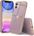 Teageo Compatible with iPhone 11 Case for Women Girl Cute Love-Heart Luxury Bling Plating Soft Back Cover Raised Full Camera Protection Bumper Sil...
