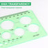 Tamaki Circle Template Measuring Geometry Ruler Geometric Drawings Stencils Rulers Scale Drafting Digital Drawing Set for Office and School Buildi...