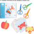 Plastic Safety Scissors, Toddlers Training Scissors, Pre-school Training Scissors and Offices Scissors Kids Paper-Cut (3pcs &Paper Cutting)...