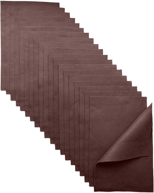 Jtnohx Color Felt, Soft Felt Sheets for Crafts, 1.4mm Thick 8"x12" Craft Felt Fabrics for Sewing Projects (Dark Brown)...