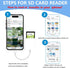 Apple MFi Certified Apple Lightning to SD Card Reader for iPhone, Trail Game Camera Viewer Memory Card Reader for iPhone, SD Card Adapter to iPhon...
