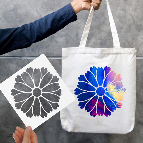 36 Sheets Flower Stencils for Painting on Wood, Sunflower Butterflies Bird Leaf Stencils Templates for Painting, Reusable Plastic Stencils for Pai...