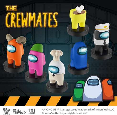 P.M.I. Stamps for Kids: 12 Among Us Toys with 16 Collectibles, Mini Figures for Party, Birthday, Gift & Decoration...