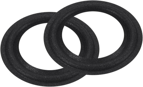 MECCANIXITY Rubber Speaker Foam Edge Surround Rings 3 Inch 47mm x 75mm Perforated Subwoofer Rings Replacement Parts for Speaker Repair or DIY Blac...