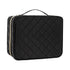 CUBETASTIC Hanging Travel Toiletry Bag, Makeup Bag for Women Girls, 3 Comparment Small Travel Bag Rhombus Quilted Cosmetic Organizer Case Portable...