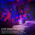 Cute Dogs/Puppy Projector with 10H Timer, RGBW LED Dog Night Light, 360° Rotation, USB/Battery Operated, Gifts for Baby, Kids, Girls, and Women Be...