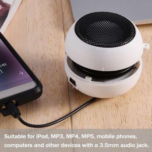 Mini Speaker, Portable, Telescopic Design, for Computer Smartphone MP3 Tablet, Lightweight, Easy to Carry, USB Powered, High Intelligibility Sound...