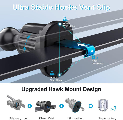 Fits Mag-Safe Car Phone Mount Holder - Magnetic Car Mount, Air Vent Cell Phone Holder Clip, Mag Safe Accessories for iPhone 14 13 12 Pro Max Plus ...