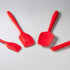 4 Piece Silicone Spatula Set, Flexible Heat Resistant Non-scratch Baking Cooking Rubber Spatulas with Stainless Steel Core, Red...
