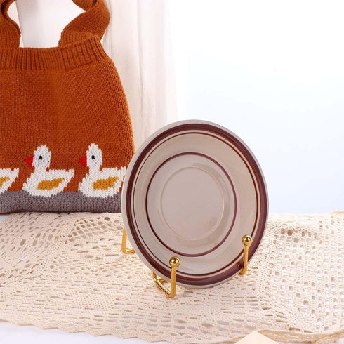 Plate Display Stands, Iron Easel Plate Holder Display Stands Metal Frame Holder for Picture, Photo, Decorative Plate Dish, Tabletop Art...