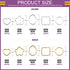 Swpeet 400Pcs Gold and Sliver 12mm 15mm 16mm 18mm 5 Styles Open Jump Rings Assortment Kit, Plum Bossom/Water Droplets/Heart/SquareIron O Rings Con...