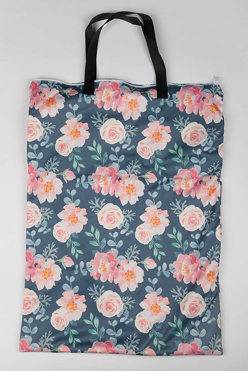 Large Hanging Wet/Dry Cloth Diaper Pail Bag for Reusable Diapers or Laundry (Rose)...