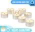 Stonebriar Bulk 50 Pack Unscented Smokeless Long Tea Light Candles with 8 Hour Extended Burn Time, White, 50 Count...