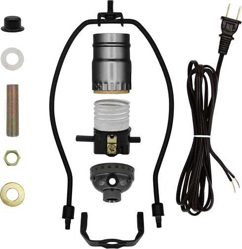 Creative Hobbies ML93HK Black Finish Make-A-Lamp Kit with All Parts Needed and Instructions for DIY Lamp Design or Repair...