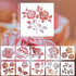 Rose Flower Stencils 6inch Reusable Rose Stencils for Painting on Wood Canvas Wall Furniture Floral Stencil Border Flowers Templates for Crafts De...