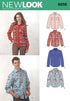Simplicity Creative Patterns New Look 6232 Misses' and Men's Button Down Shirt, A (8-18/X-Small-X-Large)...