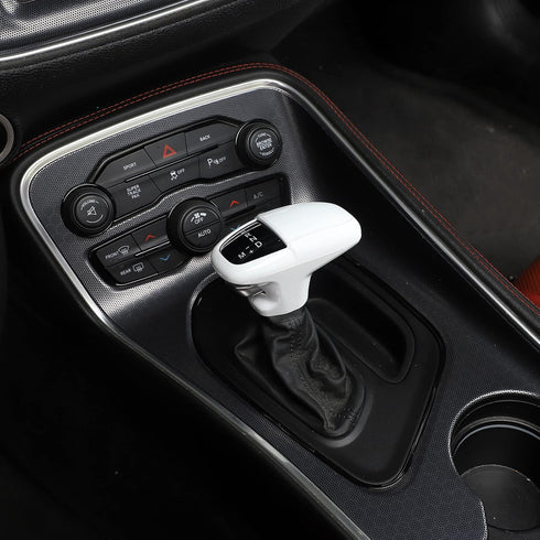 Voodonala for Challenger Charger ABS Gear Shift Shifter Knobs Cover Trim for 2015-2024+ Dodge Challenger Charger Interior Accessories 2018-2024+ D...
