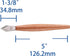 Marking Knife with Plastic Protector, Marking Gauge Woodworking, Premium Woodworking Tool with High Speed Steel Sharp Blade, Beautiful Rose Wood H...