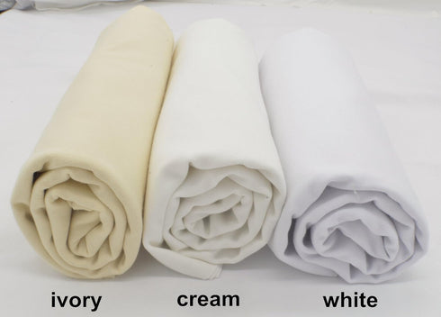 iNee 100% Cotton Fabric for Embroidery, Embroidery Fabric Cotton, 20 by 60-Inch, White...