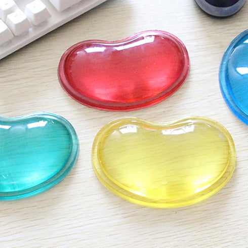 Silicone Mouse Wrist Rest Heart-Shaped Mouse Pad Cool Hand Cushion Relieve Pain Wrist Support for Computer, Laptop (Blue)...