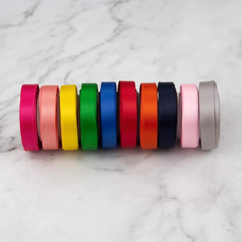 VATIN Solid Color Double Sided Polyester Satin Ribbon 10 Colors 3/8" X 5 Yard Each Total 50 Yds Per Package Ribbon Set, Perfect for Gift Wrapping,...