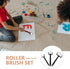 4 Set Foam Paint Rollers Painting Foam Brush Roller Sponge for Young Artists Paint Supply DIY Art Craft Painting Tool...