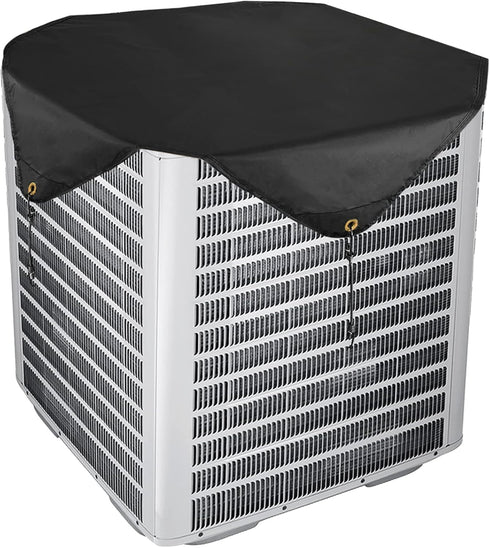 Air Conditioner Covers for Outside Units, Central AC Cover for Outdoor Unit Heavy Duty Water-Resistant Top Cover 36 x 36 Inch, Black...