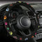 Steering Wheel Cover Embroidery Cute,Pet Paws Stitched,Hand Grip&Breathable,Universal 15 Inch,Suit for Cars,SUV,Black (SWC-Paws)...