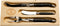Jean Dubost Laguiole 3-Piece Cheese Knife Set, Black Handles - Rust-Resistant Stainless Steel - Includes Wooden Tray - Made in France...