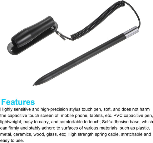 MECCANIXITY 2pcs Stylus Pens for Resistive Touch Screens Spring Universal Resistance Capacitive Stylus Pen for Car Navigation GPS POS, Black......