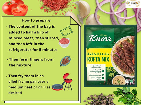 kofta kefta Halal Meatball Mix Blend Powder Egyptian Turkish Taste Arabian Baharat Middle East Mediterranean Herb Spices Seasoning No Preservative...