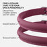 CollarDirect Rolled Leather Dog Collar, Soft Padded Round Puppy Collar, Handmade Genuine Leather Collar Dog Small Large Cat Collars 13 Colors (8-1...