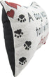 A Dog Wags Its Tail With Its Heart Throw Pillow - USA Made - 12-1/2 by 8-1/2-Inch...