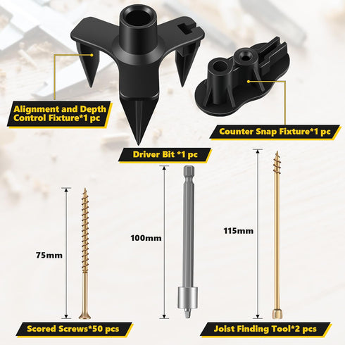 Dreyoo Squeaky Floor Repair Kit, Eliminates Floor Squeak Fit Most Carpet Hardwood Floors, 3233 Woodworking Project Kits Use for Fix Floors, Contai...