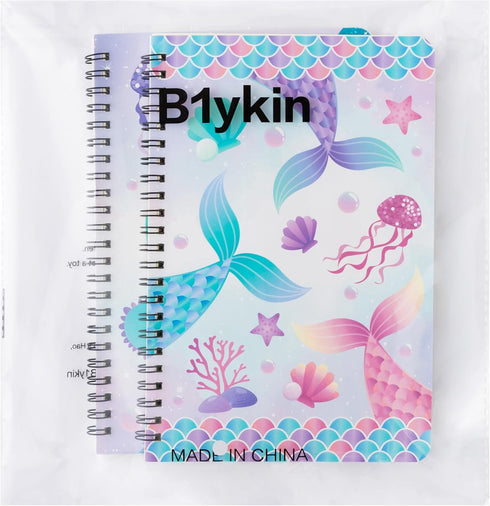 A5 Spiral Notebooks - 2Pcs 50 sheets 100 Pages Cute Wire Bound Travel Journal Spiral Notebook, Writing Notepads Memo Diary Notes Study School Work...
