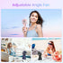 Handheld Portable Mini Fan Rechargeable: Small Hand Personal Fans Tripod 4 Speed Wind Cooling Air Cool Blow for Travel Face lash Indoor Outdoor De...