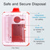 Sharps Container Small - Sharps Containers for Home Use and Labs - Portable Needle Disposal and Travel Size Biohazard Bin - 1 Quart (Pack of 1)...