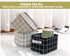 AARAINBOW 3 Packs Storage Basket Bins Canvas Mini Storage Cubes Storage Basket for Makeup, Toys Liners, Books Storage Baskets with Handles for She...